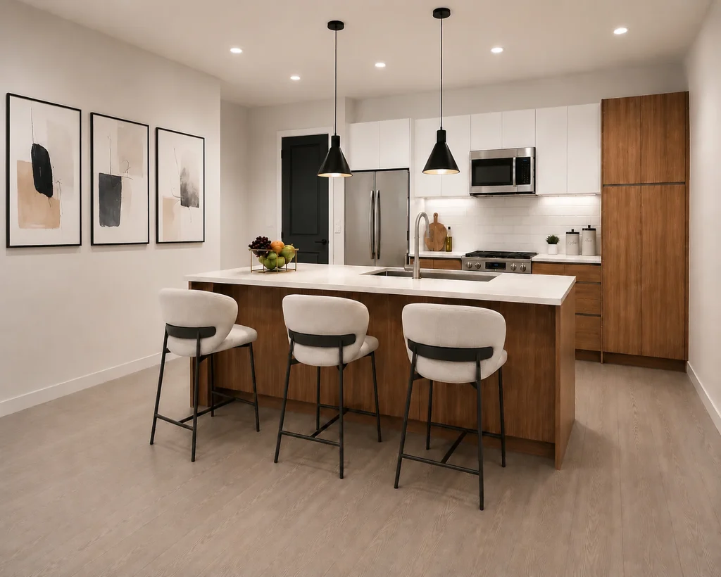 SLC townhome interior kitchen
