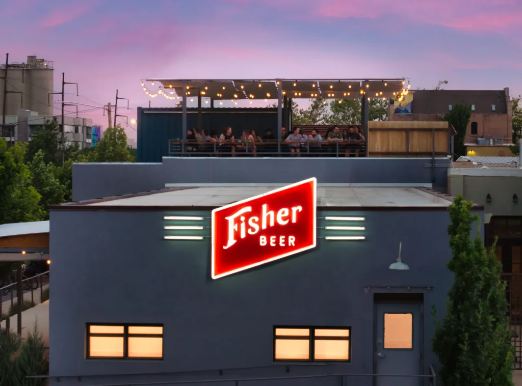 Fisher Beer rooftop