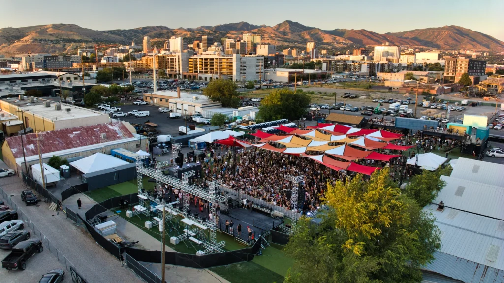 The Mont concert aerial view