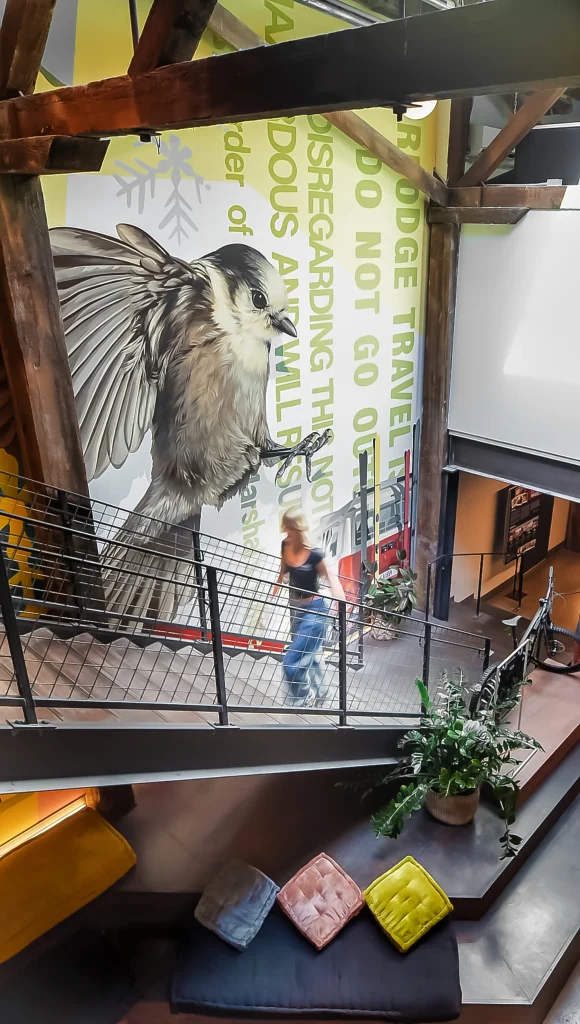 The Mont lobby stairs